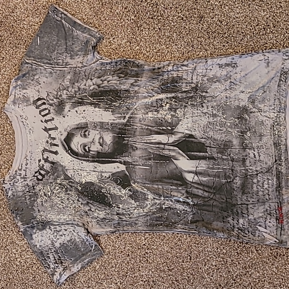 Mens Affliction Baboo T shirt Size Medium